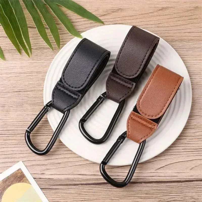 Travel Accessories Baby - 1/2/4個入り レザー製ベビーカー用フック PU製 調節可能なベビーカー用フック オーガナイザー おむつバッグ用ハンガー