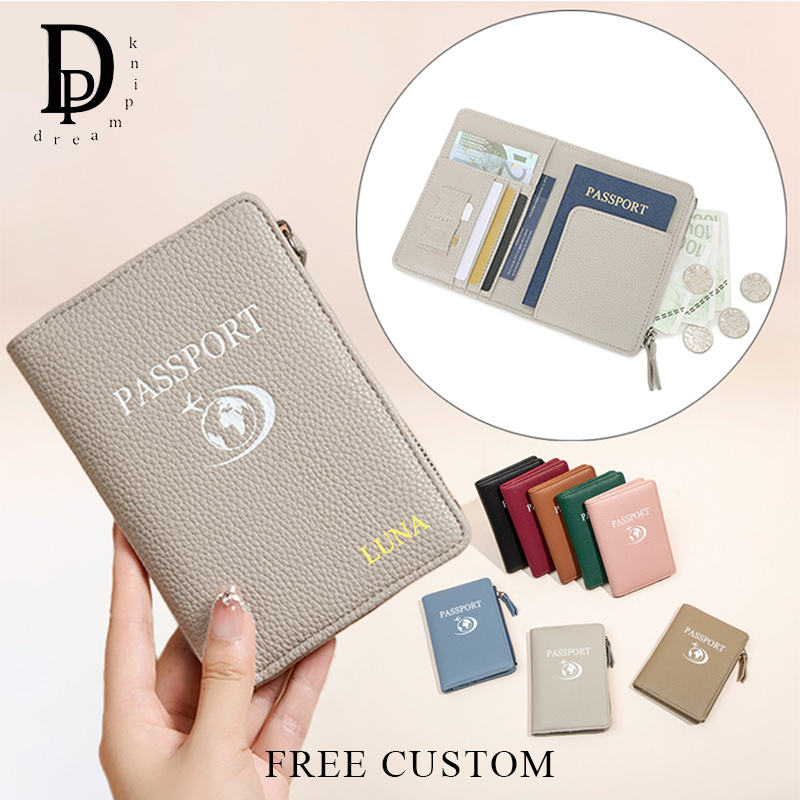 Travel Accessories Wallet - トラベルウーマン RFID パーソナライズされたパスポートホルダー PU レザー多機能財布高級ファッション出張カードバッグ小銭入れ