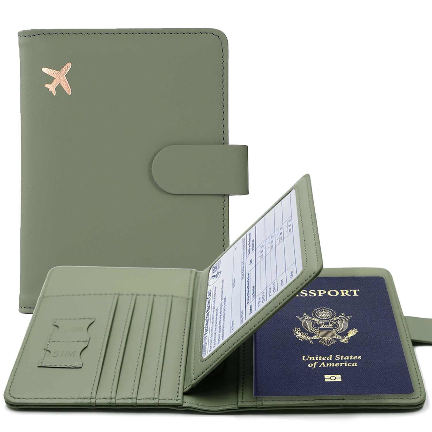 Travel Accessories Wallet - RFID パスポートカバーケースパスポートホルダー多機能パスポート財布 ID クレジットカードホルダー旅行財布トラベルアクセサリー