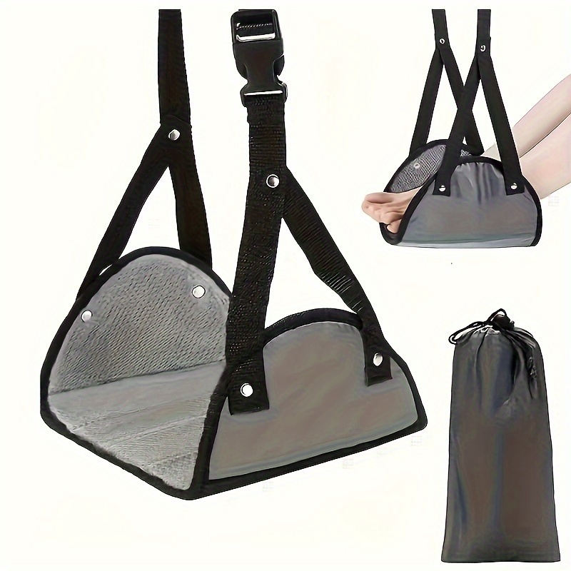 Travel Accessories Long Flight - 調節可能な吊り下げ式フットハンモック、ポータブルで快適な脚置き台、飛行機、車、オフィス、長時間の飛行、旅行用シートアクセサリー