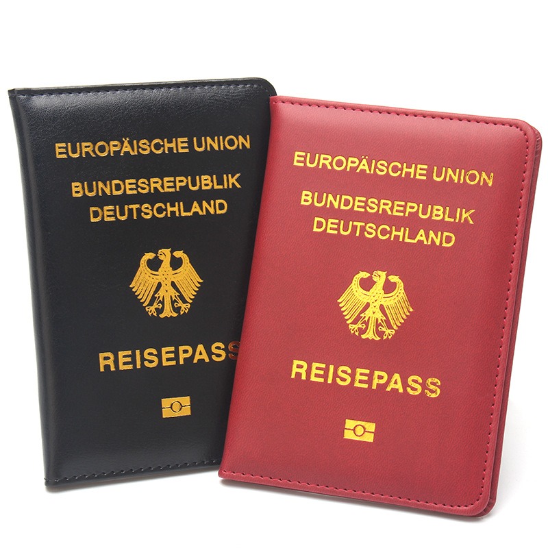 Travel Accessories Wallet - ドイツパスポートカバー女性ピンクドイツパスポートホルダーケースパスポート旅行財布 Reisepass ドイツプロテクター