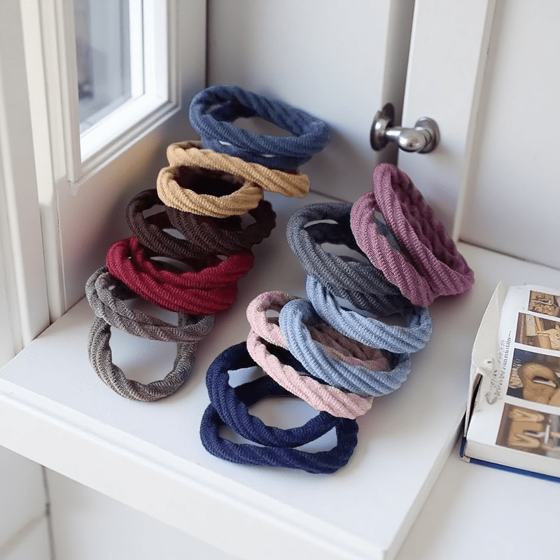 50 個ブラックミックスカラーサテンナイロンヘアネクタイ女性 - Travel Accessories Aesthetic のレビューと価格