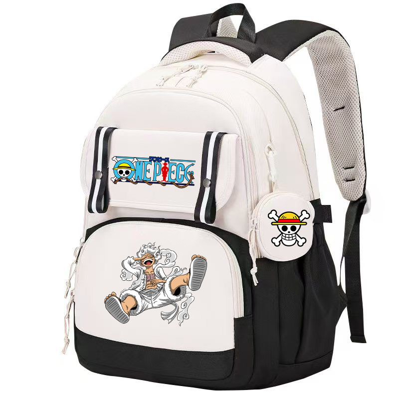 アニメ「ONE PIECE」のバックパック。大容量で、学生や - Travel Accessories As Gifts のレビューと価格