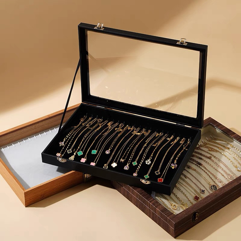 木製ジュエリーボックス結婚式ママ友人トラベルアクセサリーギフ - Travel Accessories Jewelry のレビューと価格