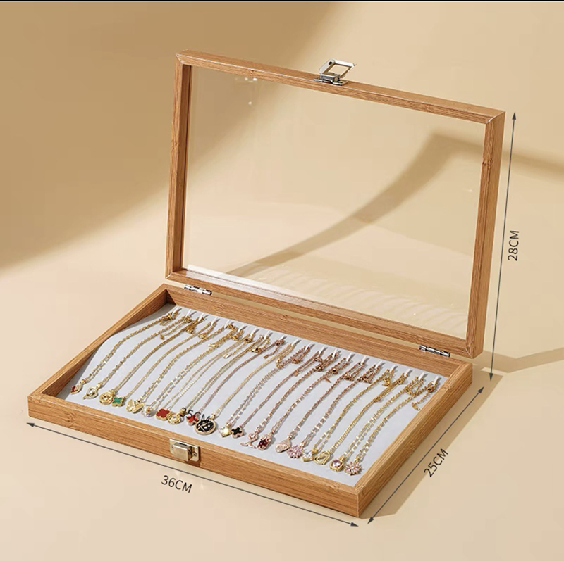 木製ジュエリーボックス結婚式ママ友人トラベルアクセサリーギフ - Travel Accessories Jewelry のレビューと価格
