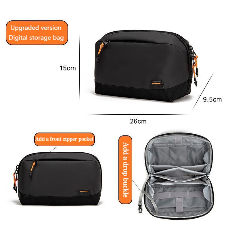 多機能デジタルアクセサリーバッグ。防水加工を施したナイロン製 - Travel Accessories Organizer Bag のレビューと価格