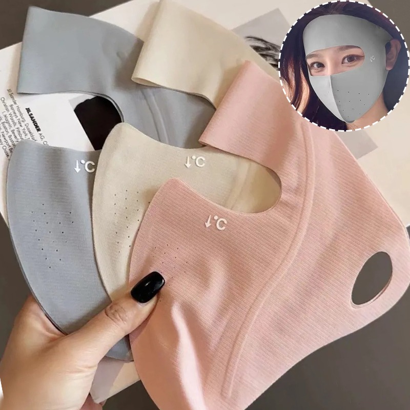 新しいフルフェイス UV フェイスマスク再利用可能な日焼け止 - Travel Accessories Aesthetic のレビューと価格