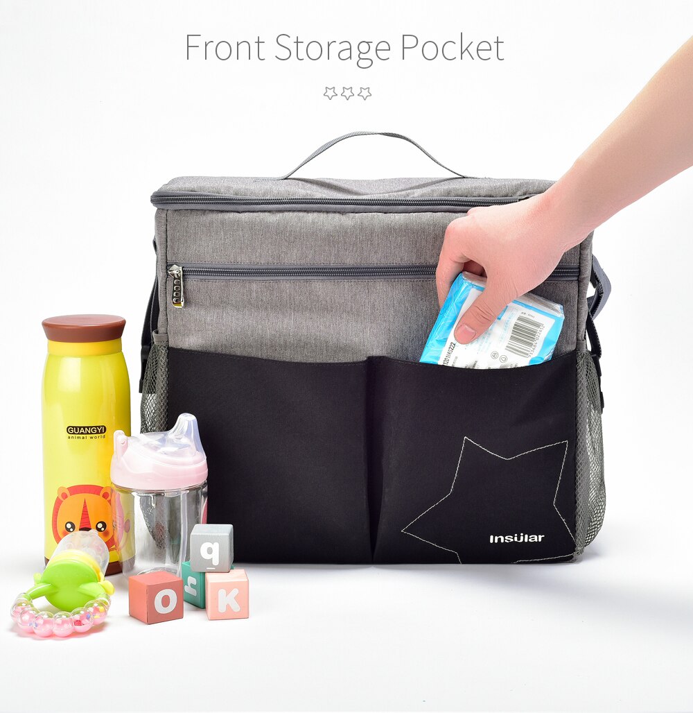 インスラー大容量ベビーおむつバッグ屋外旅行ママバッグベビーカ - Travel Accessories Baby のレビューと価格