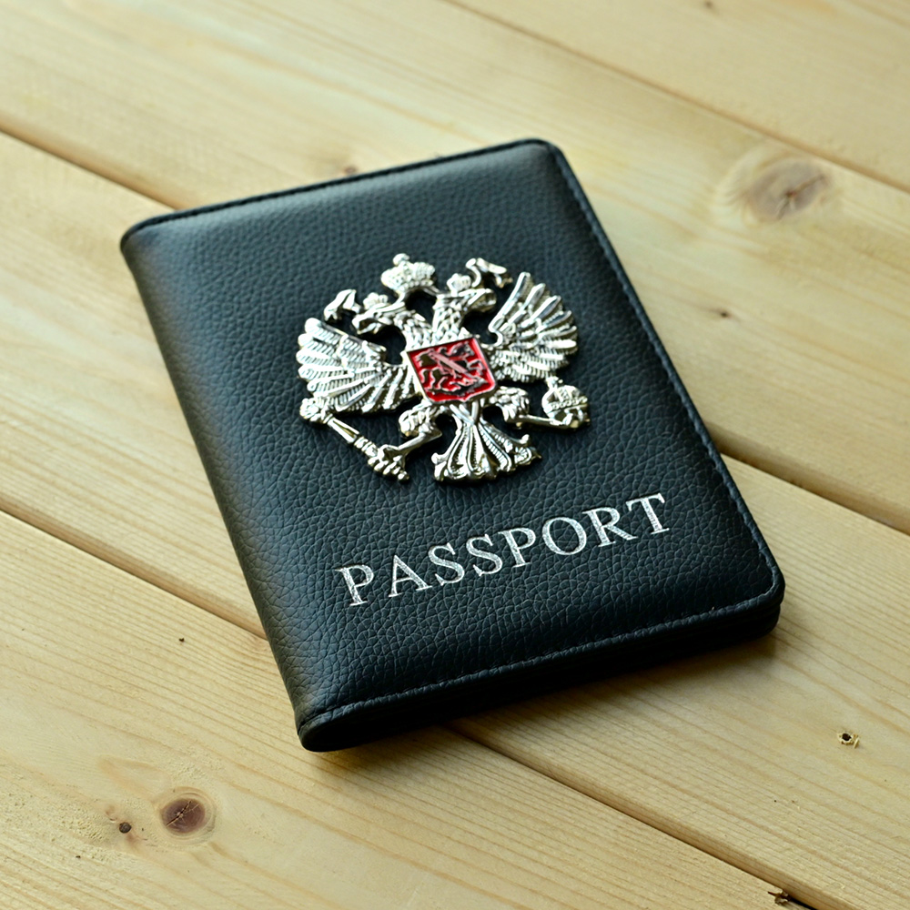 金属ロシア国章パスポートカバーファッション旅行財布パスポート - Travel Accessories Wallet のレビューと価格