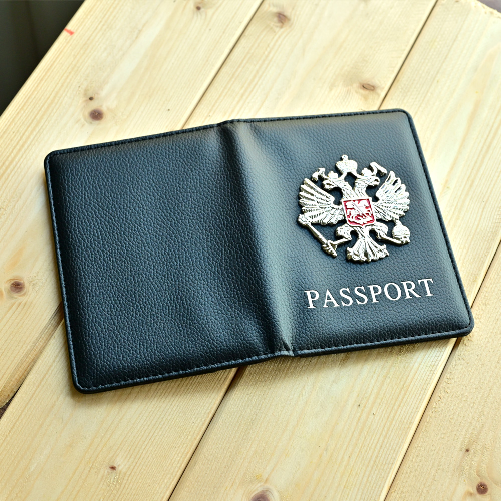 金属ロシア国章パスポートカバーファッション旅行財布パスポート - Travel Accessories Wallet のレビューと価格
