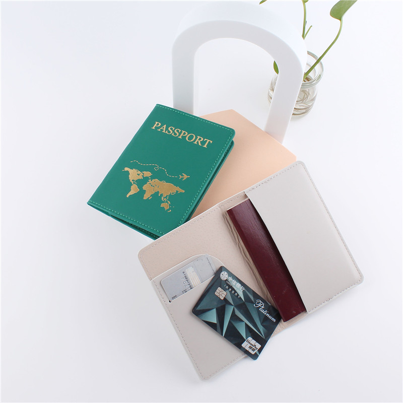 1 個 Pu レザーマップパスポートカバーケースカードホルダ - Travel Accessories Wallet のレビューと価格