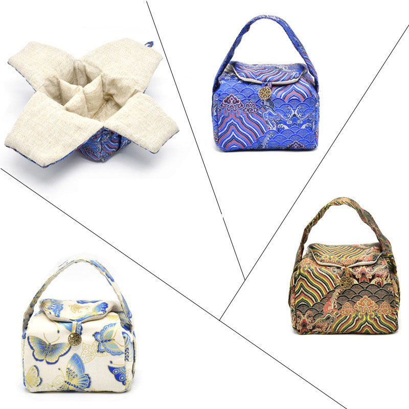 ヴィンテージティーウェア収納バッグアクセサリーティーカップテ - Travel Accessories Jewelry のレビューと価格