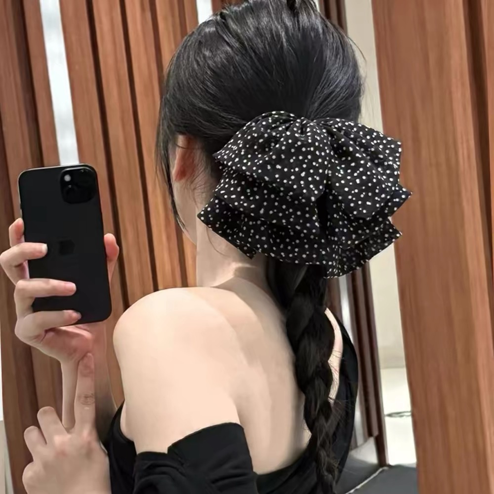 2026年新作 ブラックポルカドット 大きなリボン シャーク - Travel Accessories Aesthetic のレビューと価格