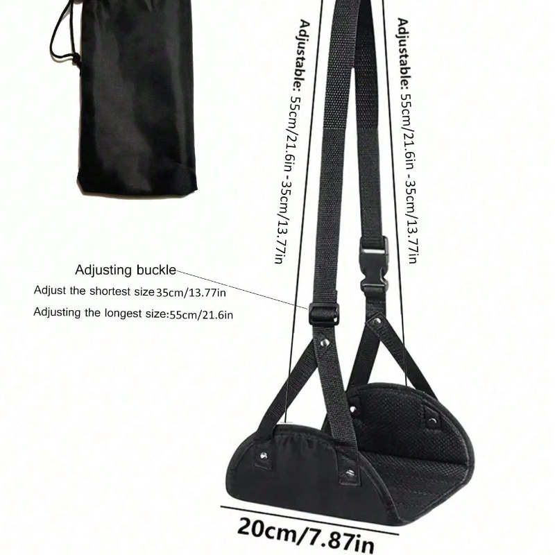 ポータブル調節可能なフットレストハンモック飛行機旅行長距離飛 - Travel Accessories Long Flight のレビューと価格