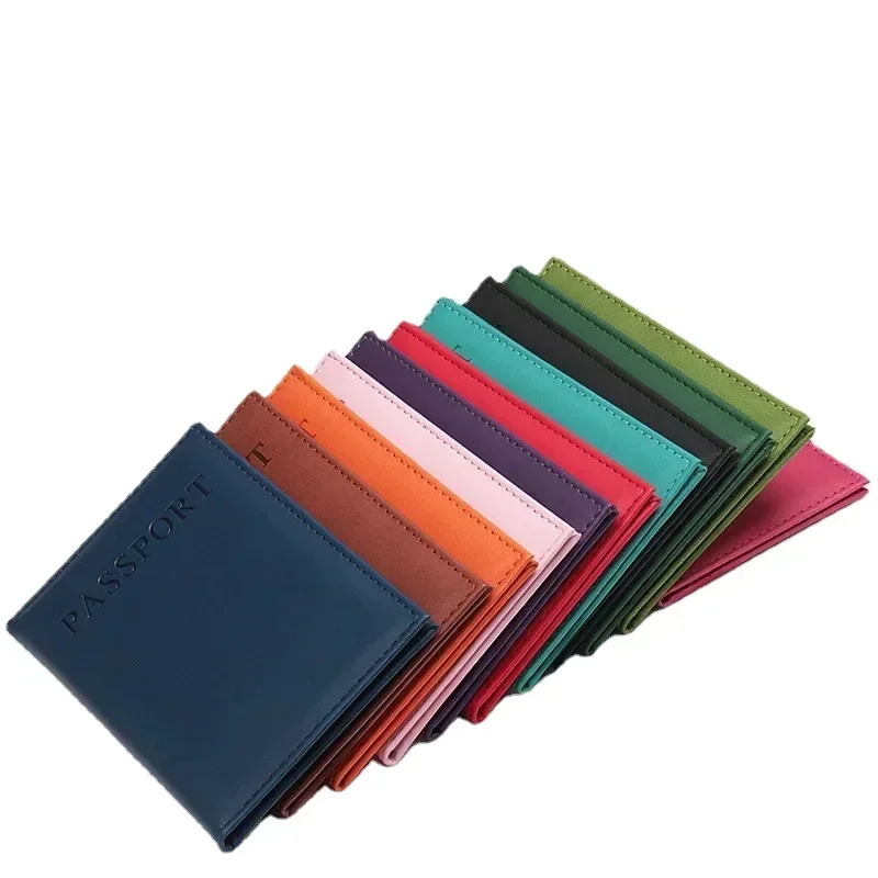 ファッション女性男性パスポートカバー Pu レザー無地旅行  - Travel Accessories Wallet のレビューと価格