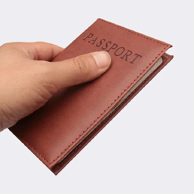 ファッション女性男性パスポートカバー Pu レザー無地旅行  - Travel Accessories Wallet のレビューと価格