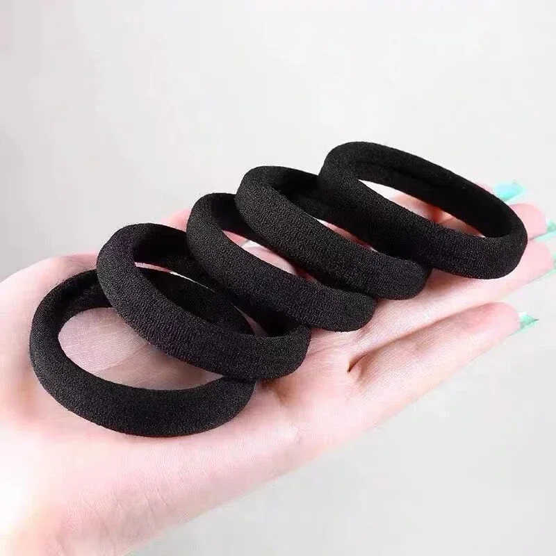 高弾性ヘアバンド女性女の子黒ベーシックヘアネクタイヘッドバン - Travel Accessories Aesthetic のレビューと価格