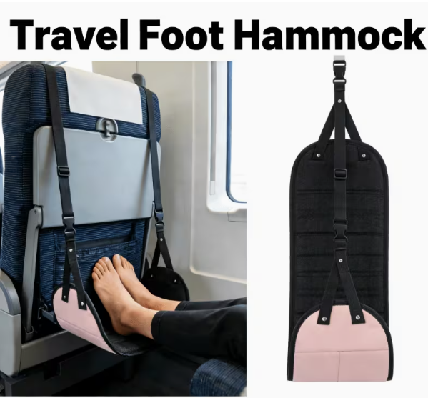調節可能なフットレストとNポータブルフットハンモック、レッグ - Travel Accessories Long Flight のレビューと価格