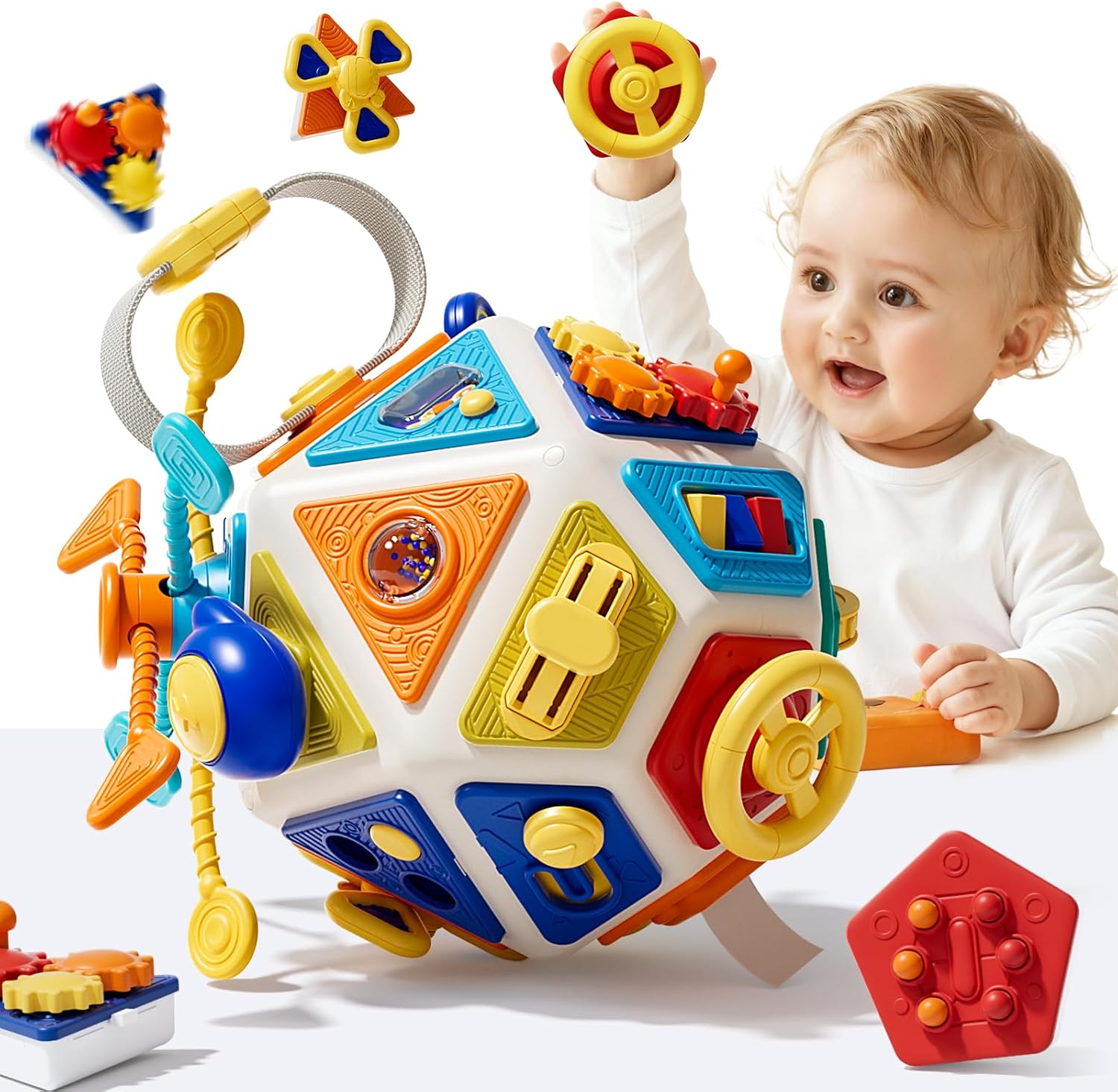 ベビービジーボードアクティビティキューブおもちゃ モンテッソ - Travel Accessories Baby のレビューと価格
