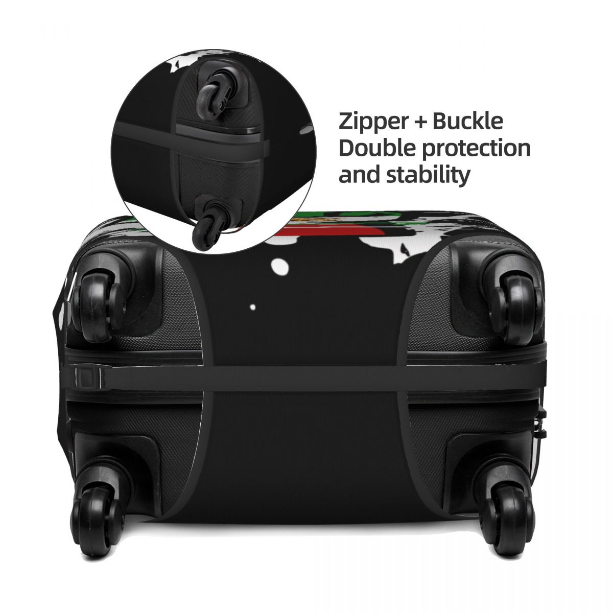 長生きせよシャー・イラン・ライオン・スーツケースカバー・フラ - Travel Accessories Long Flight のレビューと価格