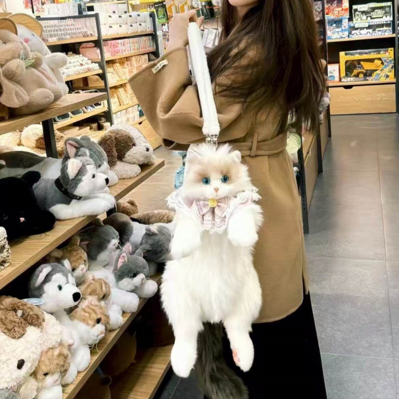 2026年新入荷 ラグドール猫ぬいぐるみバックパック 可愛い - Travel Accessories Ideas のレビューと価格