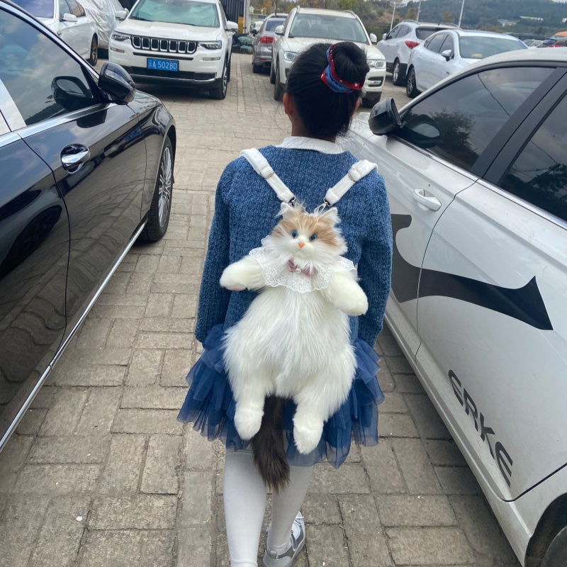 2026年新入荷 ラグドール猫ぬいぐるみバックパック 可愛い - Travel Accessories Ideas のレビューと価格