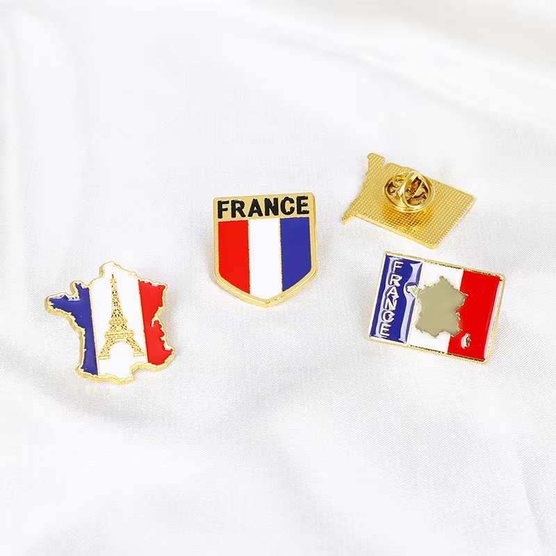 フランス国旗エナメルピン エッフェル塔 パリ地図ブローチ か - Travel Accessories Jewelry のレビューと価格