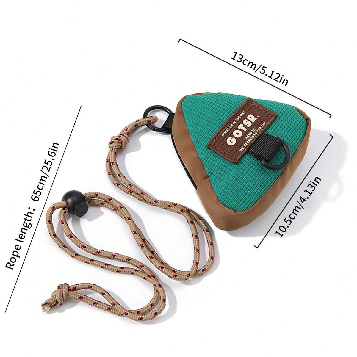 1 個のポータブルミニ三角形収納バッグ、吊り下げロープ付き、 - Travel Accessories Jewelry のレビューと価格
