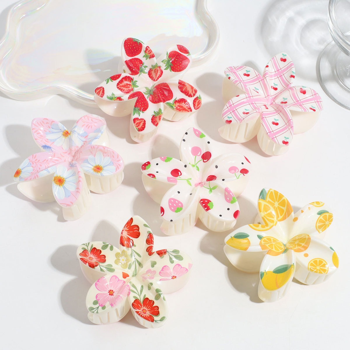 3 個かわいいファッションカラフルなフルーツフラワープリント - Travel Accessories Aesthetic のレビューと価格