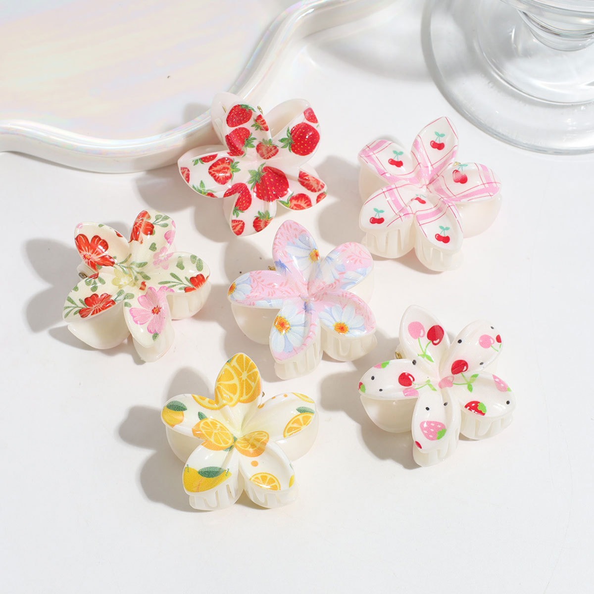 3 個かわいいファッションカラフルなフルーツフラワープリント - Travel Accessories Aesthetic のレビューと価格