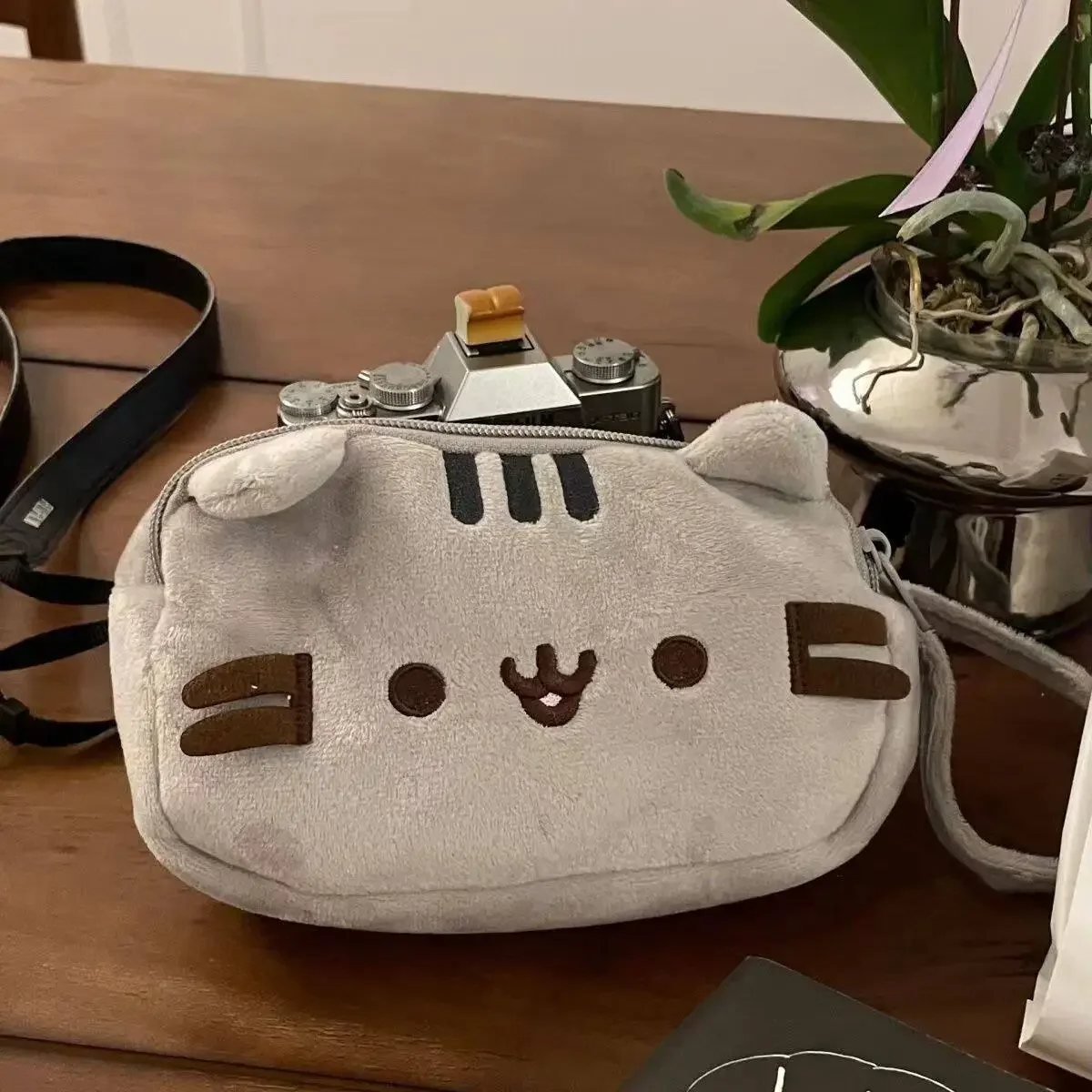 かわいいプシーンペンシルケース、漫画風の太った猫、大容量学生 - Luggage Cover Protector のレビューと価格