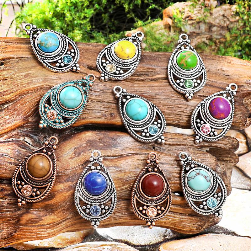 エスニックヴィンテージボヘミアンストーンセッティングジュエリ - Travel Accessories Jewelry のレビューと価格