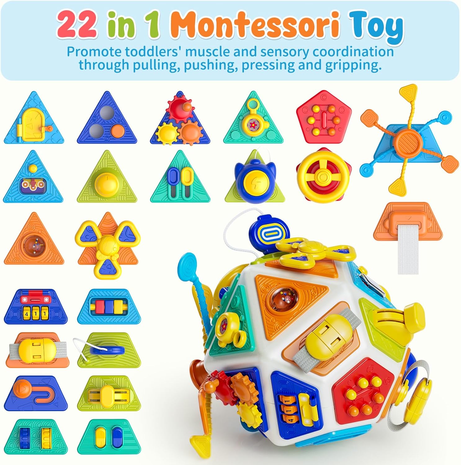 22-in-1 ベビービジーボード アクティビティキューブ  - Travel Accessories Baby のレビューと価格