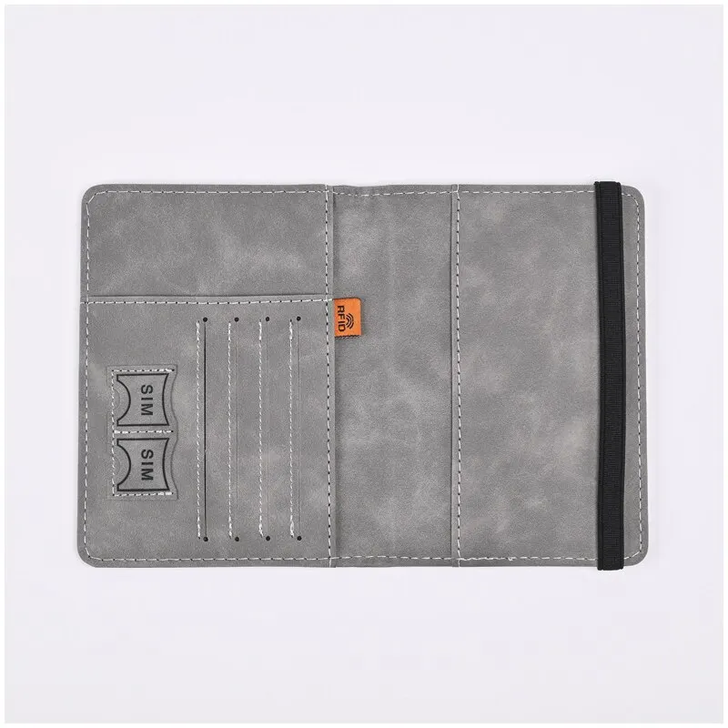 男性用PUレザーハンドキャリー財布、パスポート財布、名刺入れ - Travel Accessories Wallet のレビューと価格