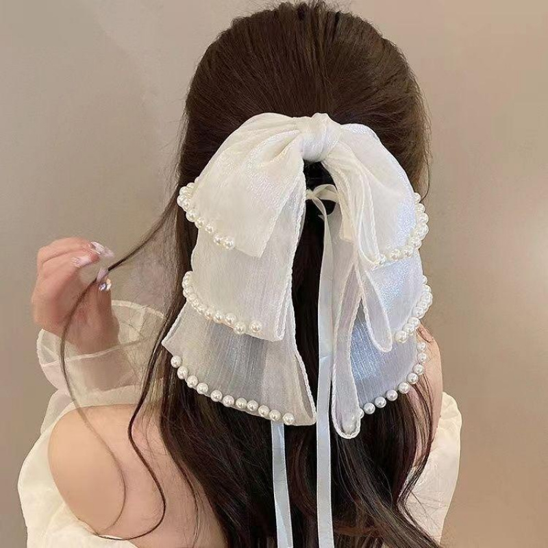 レディース ヘアアクセサリー ビーズ リボン ボウ サメ ク - Travel Accessories Aesthetic のレビューと価格